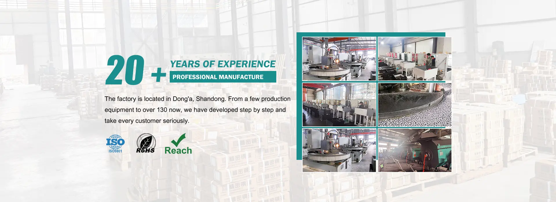 Fabbrica di sfere in acciaio in Cina